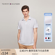 Tommy Hilfiger【撞色翻領(lǐng)】夏季男裝純棉商務(wù)休閑三?？鄱绦銽恤POLOJA244