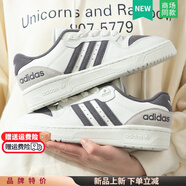 阿迪達(dá)斯 （adidas）官方艦店三葉草情侶鞋板鞋新款運(yùn)動鞋潮流時尚休閑鞋耐磨男鞋女鞋 ID5386/白/灰黑-主推 43