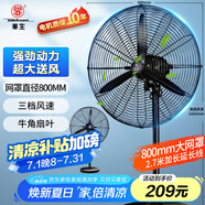 華生（Wahson）工業(yè)風(fēng)扇電風(fēng)扇強力超大落地扇大風(fēng)力工廠車間工業(yè)扇商用扇牛角扇交流定頻工業(yè)電風(fēng)扇FL-75加強版A