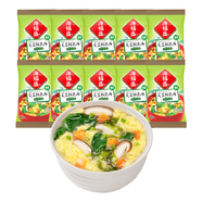 海福盛方便食品速溶湯凍干料包懶人即食早餐蔬菜湯酸辣味噌紫菜蛋花湯 芙蓉鮮蔬湯10包