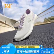 361°運(yùn)動(dòng)鞋女鞋夏季網(wǎng)面薄款透氣休閑輕便媽媽跑步鞋子女681832270-5