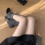 ZZ&FFFFS波點(diǎn)絲襪防勾絲連褲襪薄高透jk白絲襪子女打底褲襪黑絲 白色黑波點(diǎn) 均碼