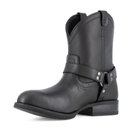 弗萊（FRYE）女士高筒靴防滑鋼頭防護舒適緩震耐磨 Black 38.5