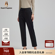 Hush Puppies【彈力爽滑】暇步士女裝冬季小腳針織長褲 漆黑色 30