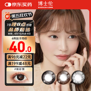 博士倫彩色隱形眼鏡美瞳年拋大直徑 超逸睛彩1片裝 黑色325度【1副需拍2片】