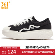 361度【商場(chǎng)同款】女鞋運(yùn)動(dòng)鞋秋季新款361度女板鞋 曜石黑/羽毛白 37