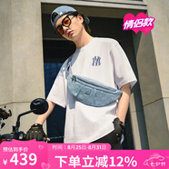 美職棒（MLB）官方 短袖女春夏季新款潮流T恤上衣情侶服印花后背半袖七夕節(jié)禮物 紐約洋基隊(duì)/米白色 /拍小一碼 L 175/96A/拍小一碼
