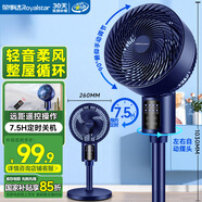 榮事達（Royalstar）遙控空氣循環(huán)扇交流定頻家用電風扇落地扇輕音節(jié)能定時臺立兩用電扇換氣對流風扇俯仰可調 FX581D
