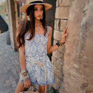 粉紅大布娃娃休閑短褲女夏季2025新款外穿百搭a字高腰褲子 淺藍色 26