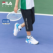 FILA【旋冰科技】斐樂(lè )童裝兒童短褲2025夏季新款中大童網(wǎng)球七分褲 RD寶藍-NV 170