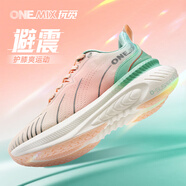 玩覓onemix避震鞋跑步爽跑鞋專業(yè)跑步鞋厚底減震運(yùn)動(dòng)鞋情侶鞋子夏季款 法拉粉 44