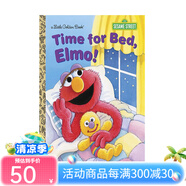 英文原版 Sesame Street 芝麻街 Brushy Brush! Little Golden Book 兒童啟蒙繪本圖畫書 Time for bed, Elmo! 夢想童趣城