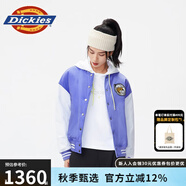 dickies夾克外套女時尚百搭棒球服運動休閑夾克情侶款10804 淺紫色 M