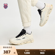 蓋世威（K·SWISS）跑鞋男春季新款休閑通勤真皮緩震運動鞋8830-M 231香草冰/純黑/夢幻銀 41
