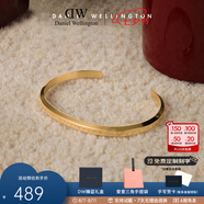 丹尼爾惠靈頓（DanielWellington）dw手鐲男女 經(jīng)典開口情侶手鐲時尚飾品 七夕情人節(jié)禮物送女友 流光金大號DW00400074