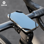 洛克兄弟（ROCKBROS）硅膠快拆手機支架導航公路車自行車電動車外賣代駕手機架 黑色