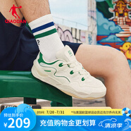 喬丹QIAODAN【商場(chǎng)同款】男鞋小面包運(yùn)動(dòng)板鞋夏季休閑潮流運(yùn)動(dòng)鞋 象牙色/祖母綠 42