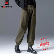 AEMAPE牛仔褲女軍綠色工裝褲女春秋季2025新款高腰女裝休閑 軍綠色_5722 32 _2尺5建議140-150斤