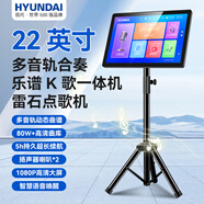 HYUNDAI現(xiàn)代點(diǎn)歌機(jī)2025新款雷石戶外移動(dòng)點(diǎn)唱機(jī)家庭KTV觸摸屏卡拉OK一體機(jī)指北者電子閱譜讀譜器動(dòng)態(tài)樂譜 22寸護(hù)眼屏點(diǎn)歌讀譜一體機(jī) 3T硬盤（可存60000首）
