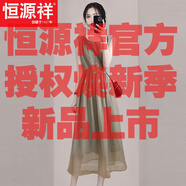 恒源祥法式感氣質(zhì)無袖中長裙2025夏季新款顯瘦女裝溫柔風網(wǎng)紗連衣裙 圖片色今年流行的輕奢品牌 M 【建議95-105斤】