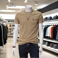 ANDSEEYOU 潮牌男士短袖無(wú)性別T恤 2025新款國潮體恤潮流商務(wù)休閑透氣上衣 黃色 2XL