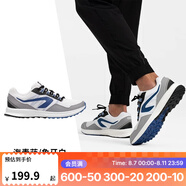 迪卡儂（DECATHLON）運動鞋男鞋春季透氣休閑防滑鞋子輕便減震跑步鞋網(wǎng)面鞋RUNS 海青藍(lán)/象牙白 46