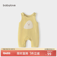 babylove寶寶背帶褲春秋外穿連體褲超萌可愛(ài)休閑長(zhǎng)褲洋氣嬰兒褲子