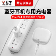 公牛藍牙耳機專(zhuān)用5V2A充電器【3C認證】慢充適用蘋(píng)果華為小米漫步者typec口索尼聯(lián)想耳機播放器配件 5V2A充電一米套裝C口【慢充不傷機】