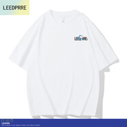 Lee dprre重磅哆啦A夢(mèng)2025夏季純棉短袖T恤男寬松圓領(lǐng)潮牌情侶款百搭上衣 白色 XL 125-145斤左右
