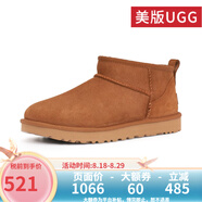UGG美版雪地靴休閑經(jīng)典迷你短靴舒適短筒靴 1116109 1116109女款-栗色 37
