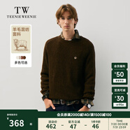 Teenie Weenie Men小熊男裝簡(jiǎn)約風(fēng)毛衣男秋冬圓領(lǐng)休閑混紡針織衫 棕色 M 170