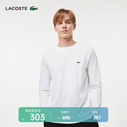 LACOSTE法國鱷魚男裝經(jīng)典款透氣舒適圓領(lǐng)長袖T恤男|TH6712 001/白色 S 03