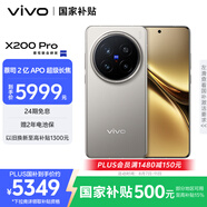 vivo X200 Pro 16GB+512GB 鈦色 國家補貼 蔡司2億APO超級長焦 藍晶×天璣9400 拍照 AI 手機