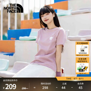 北面（The North Face）短袖T恤女戶外圓領(lǐng)親膚透氣25春夏新品|8EYM 0SO/粉色 S /155