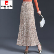 皮爾卡丹亮片裙閃閃發(fā)光洋氣星空感魚(yú)尾裙長(cháng)裙2026新款包臀裙半身長(cháng)裙秋冬 米色 均碼