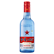 紅星二鍋頭 藍瓶綿柔8純糧  清香型  口糧酒 特產(chǎn)禮品 節(jié)日送禮 53度 250mL 1瓶