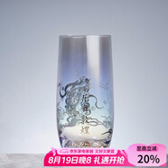 容山堂煥彩金銀燒玻璃杯綠茶杯加厚透明喝水杯啤酒果汁杯敦煌禮品