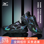 美津濃（MIZUNO）【RACER S】男女運(yùn)動(dòng)鞋跑步鞋軟彈緩震透氣慢跑鞋子 01/黑色 40.5 (260mm)