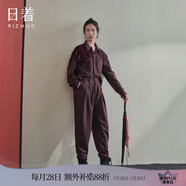 日著設(shè)計師品牌女裝季新款小眾高級感休閑羊毛呢寬松連體褲 歸紅現(xiàn)貨 M