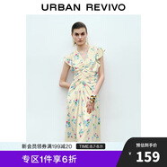 UR2025春季新款女裝法式田園茶歇碎花無袖連衣裙UWG750046