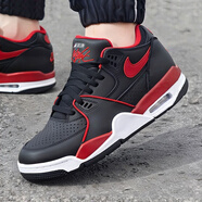 耐克（NIKE）籃球鞋男鞋2025新款夏季AIR FLIGHT 89休閑鞋aj4兄弟氣墊運(yùn)動(dòng)鞋 FZ3045-001黑紅 40.5