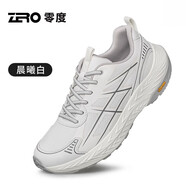 零度尚品男鞋春季新款厚底防滑戶(hù)外休閑鞋男女同款情侶鞋 VIBRAM底 晨曦白[男款] 38