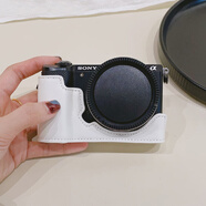 耐影適用于索尼微單A6400相機包A5100 A5000 A6300 A6100 NEX-6保護殼皮套半套底座保護套 新：a5000/A5100白色底座