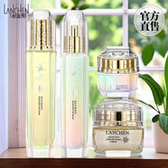 藍(lán)秀（LANSHOW） 藍(lán)秀雪顏凈透護(hù)膚品套裝套盒煥亮液爽膚水乳液面霜眼霜眼精華 4件套水+乳+霜+眼霜