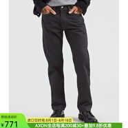 李維斯奢侈品潮牌505原創(chuàng)型男士牛仔褲RegularFit版型長褲直筒褲 Black 29 30