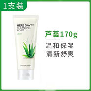 菲詩(shī)小鋪（THE FACE SHOP）韓國洗面奶蘆薈水蜜檸檬綠豆櫻桃氨基酸潔面乳膏清潔男女學(xué)生170g 蘆薈洗面奶170g