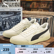 彪馬（PUMA）官方 男女同款情侶輕便經(jīng)典簡約休閑百搭潮流板鞋 CARACAL 369863 米白色-黑色-黑色-29 42