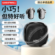 長城（GREATWALL）真無線藍(lán)牙耳機(jī)入耳式雙耳降噪運(yùn)動(dòng)游戲低延遲音樂高音質(zhì)超長續(xù)航適用華為oppo蘋果vivo小米 黑色