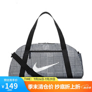 耐克（NIKE）男女訓練包 旅行包單肩包行李包桶包休閑包FB2857-133 白黑
