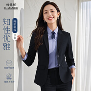 韓曼柯（HANMANKE）小西裝外套女職業(yè)正裝西服女士修身日常時(shí)尚氣質(zhì)通勤免燙面試套裝
